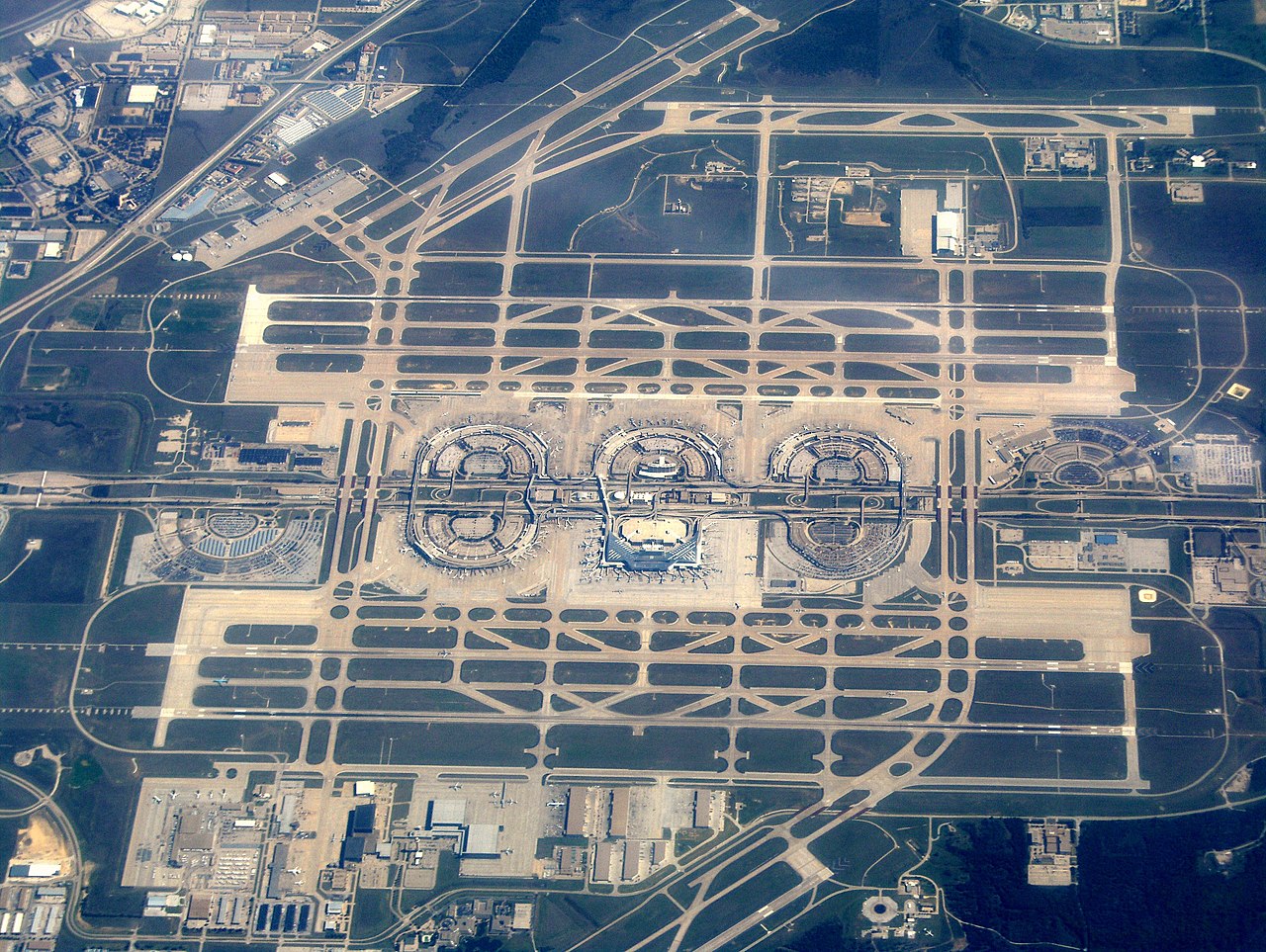 Dallas Fort Worth Airport aerial view