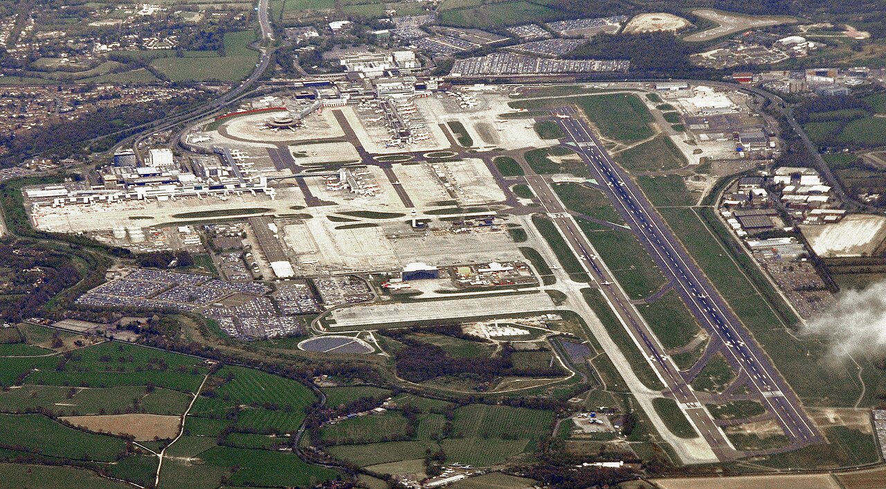 London Gatwick Airport terminal and apron